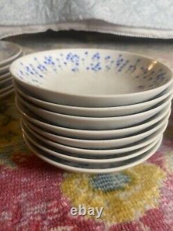 Vintage 60's Sheffield Rhapsody Fine China 503 Lot Plates, Tea Cups, Saucers