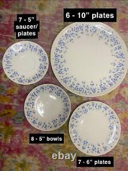 Vintage 60's Sheffield Rhapsody Fine China 503 Lot Plates, Tea Cups, Saucers