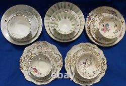 Vintage Bavarian 3 Piece Tea Sets- Cup/ Saucer/Sandwich Plate-5 Sets Fine China