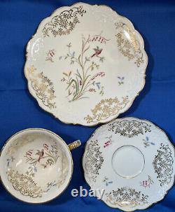 Vintage Bavarian 3 Piece Tea Sets- Cup/ Saucer/Sandwich Plate-5 Sets Fine China