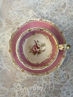 Vintage Coalport Pink Tea Cup and Saucer