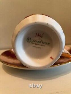 Vintage Elizabethan Fine Bone China Made in England Tea Cup and Saucer