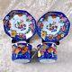Vintage Hermes Porcelain Pierres D'orient Et D'occident Tea Cup Saucer 2 Sets