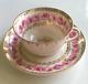 Vintage Kpm Teacup Saucer Set Germany Serves 8 Pink Roses Gold Trim 16-pieces