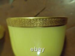 Vintage Lenox Gold Rim Dematisse 12 Teacups & 11 Saucers 1918 GREEN STAMP