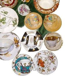 Vintage Lot 20 Unique Demitasse Tea Cup And Saucer Sets Bone China + More OBO