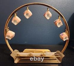 Vintage Miniature 1940s Collectible Tea Cup Set With Stand Occupied Japan