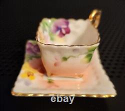 Vintage Miniature 1940s Collectible Tea Cup Set With Stand Occupied Japan