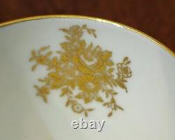 Vintage Minton's Colbalt Blue & Gold Espresso Demitass Teacup & Saucer Set Of 2