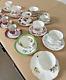 Vintage Mismatched English German 13 Floral Cups & Saucers Teacups Tea Party Lot