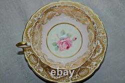 Vintage Paragon Bone China Pink Rose & Gold Tea Cup Saucer