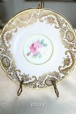 Vintage Paragon Bone China Pink Rose & Gold Tea Cup Saucer