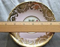 Vintage Paragon Bone China Pink Rose & Gold Tea Cup Saucer