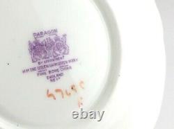 Vintage Paragon Double Warrant Cabbage Rose Gilt Teacup Saucer Bone China L067