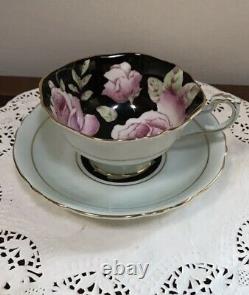 Vintage Paragon Double Warrant Pink Cabbage Rose Gilt Cup & Saucer Bone China