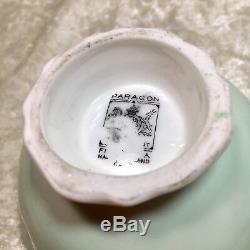 Vintage Paragon England Queen Mary Pearlescent Butterfly Handle Tea Cup & Saucer