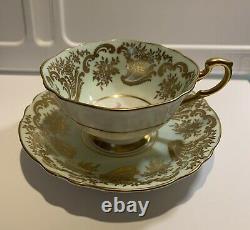 Vintage Paragon Peach and Gold Tea Cup and Saucer