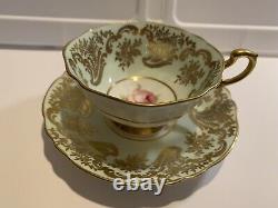 Vintage Paragon Peach and Gold Tea Cup and Saucer