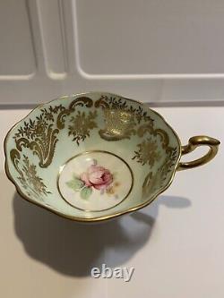 Vintage Paragon Peach and Gold Tea Cup and Saucer