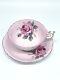 Vintage Paragon Pink Cabbage Rose Tea Cup & Saucer Double Warrant Mint Condition