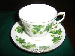 Vintage Queen Anne Floral Teacup & Saucer (set of 6) with Bonus 2 Sets 8 total