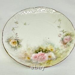 Vintage RARE Monbijou China Floral Mustache Teacup and Saucer Germany