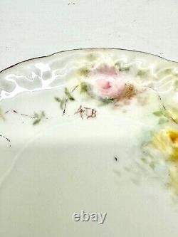 Vintage RARE Monbijou China Floral Mustache Teacup and Saucer Germany