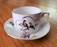 Vintage Richard Ginori 1735 Voliere Tea Cup & Saucer Set Love Birds Italy 7-49