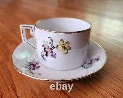 Vintage Richard Ginori 1735 Voliere Tea Cup & Saucer Set Love Birds Italy 7-49
