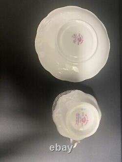 Vintage Royal Albert Bone Petit Point China Tea Cups And Saucers (Set Of 7)