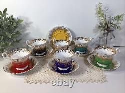 Vintage Royal Albert REGAL SERIES Teacups/Saucers(6) SetsGORGEOUSFREE SHIPPING