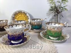 Vintage Royal Albert REGAL SERIES Teacups/Saucers(6) SetsGORGEOUSFREE SHIPPING