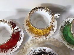 Vintage Royal Albert REGAL SERIES Teacups/Saucers(6) SetsGORGEOUSFREE SHIPPING