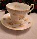 Vintage Royal Dover Bone China Mother Teacup And Saucer-yellow Flowers & Trim