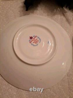 Vintage Royal Dover Bone China Mother teacup and saucer-Yellow flowers & trim