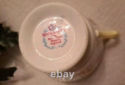 Vintage Royal Dover Bone China Mother teacup and saucer-Yellow flowers & trim