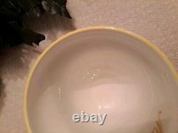 Vintage Royal Dover Bone China Mother teacup and saucer-Yellow flowers & trim