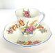 Vintage Shelley Fine Bone China. Rose Demitasse Tea Cup And Saucer 272101