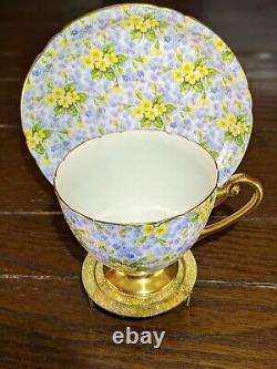 Vintage Shelley Primrose Tea Cup And Saucer