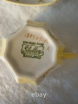 Vintage Shelley Queen Anne Yellow Tea Cup And Saucer Very RARE