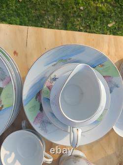 Vintage Small Tea Cups & Saucers, 7 Sets, Japan-England-Gold China Minor Flaws
