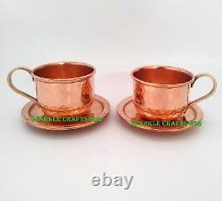 Vintage Tea Cup Saucer, Copper Royal Tea Cup Set, Copper Tea cups and Saucer Set