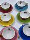 Vintage Tea Cup & Saucer Set Of 6 Made In France Gold Trim
