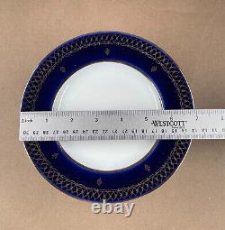 Vtg Lomonosov St. Petersburg Russia Cobalt Blue Gold Trim Tea Cups Saucers Plus