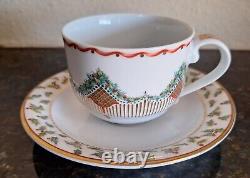 Vtg Royal Copenhagen Christmas Joy Teacup & Saucer C 2004