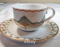 Vtg Royal Copenhagen Christmas Joy Teacup & Saucer C 2004