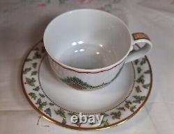 Vtg Royal Copenhagen Christmas Joy Teacup & Saucer C 2004