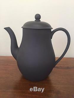 Wedgwood BASALT BLACK Demitasse Coffee Tea Set