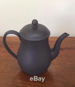 Wedgwood BASALT BLACK Demitasse Coffee Tea Set