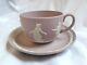 Wedgwood Jasperware Lilac And White Tea Cup And Saucer